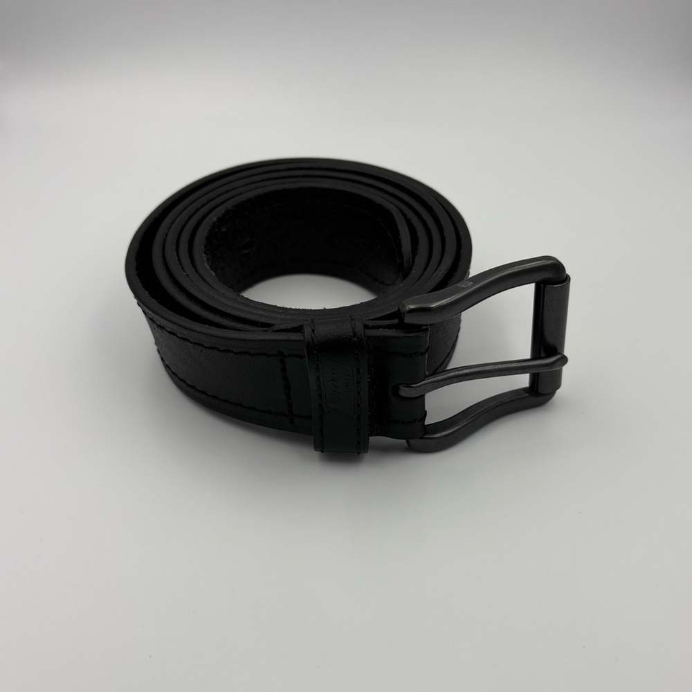 Dickies Mens Black Leather Belt 46-48